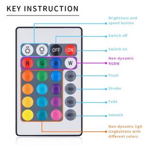 DC12V RGB Wifi LED Controller Android /IOS Mini + IR 24 tasti 44 tasti telecomando per 5050 SMD luce a strisce LED tramite Smartphone - Product Image 3