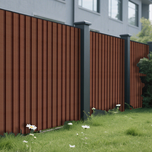 Dekorative Wpc Außen Außen PVC Privatsphäre Metall/Bambus 3D Zaun Panels Wartungsarme externe Wpc Wand verkleidung Panels