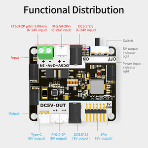 Stromversorgung-Erweiterungskabel kann mit RPi 5 gestapelt werden, geeignet für smart cars, roboter und mobile Projekte für <span class=keywords><strong>Raspberry</strong></span> <span class=keywords><strong>Pi</strong></span> 5