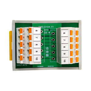 Shimede 10-Channel 24VDC morsettiera a doppio strato 10 terminali a molla tipo di distribuzione potenza in ottone materiale PC - Product Image 6
