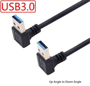 <strong>USB</strong> <strong>3</strong>.<strong>0</strong> <strong>Type</strong> a Male 90 Degree Left Angle to <strong>USB</strong> a <strong>Type</strong> Right Extension Cable