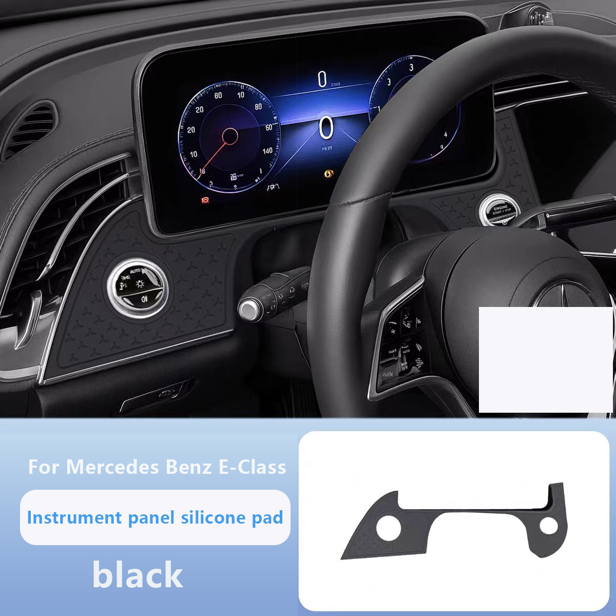 Pour Mercedes Benz Classe E Tableau de Bord Xinghui coussin de protection noir