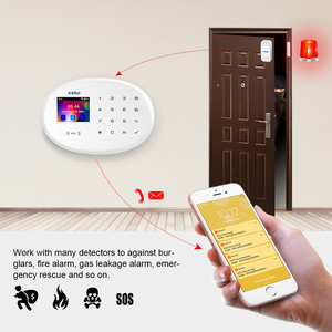 KERUI Tuya Wifi GSM sistema de alarma antirrobo para sistema de seguridad inalámbrico para el hogar PIR Detector Sensor de puerta cámara de red inteligente - Product Image 3