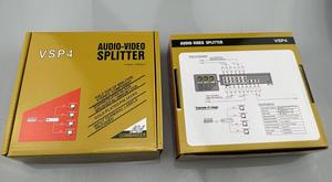 Vsp4av Distributor <strong>Av</strong> Divided Into Four 1 in and 4 Out Audio and Video Distributor <strong>Av</strong> Red Yellow and White Screen <strong>Splitter</strong> - Product Image 4