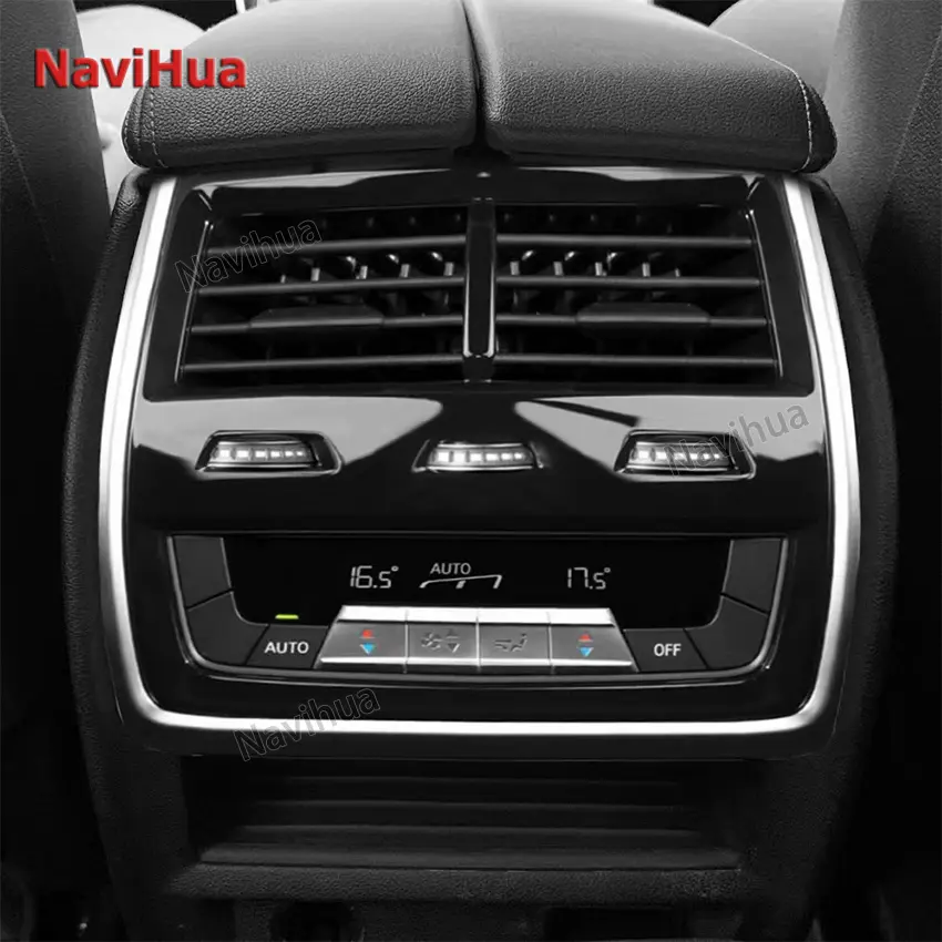 NaviHua Original Car 1:1 Projeto Painel de Controle AC Tela Novo Auto Eletrônico Traseiro Ar Condicionado Painel AC para BMW X5 X6