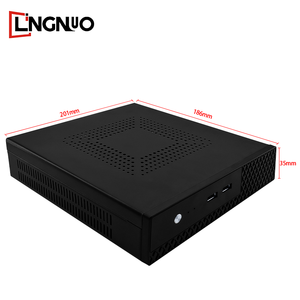 Computadora industrial de cuatro núcleos para juegos HDD Mini PC con computadora integrada Intel sin ventilador DDR4 - Product Image 1