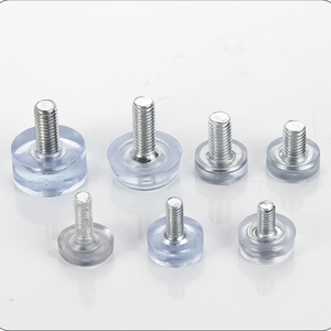 聚氯乙烯调平脚M8可调软透明桌脚桌腿橱柜桌腿沙发脚 - Product Image 1