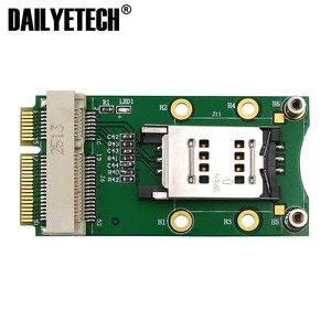 Mini kapaklı/kendinden elastik PCI-E adaptörü için SIM kart yuvası ile 2G/3G/4G WWAN LTE WLAN CDMA HSPA MODEM GPS kartı 60*30*10mm - Product Image 2