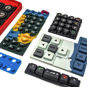 Teclado de silicona con tapa láser de botón de silicona de goma personalizado de cinco teclas para Teclados flexibles de diferentes formas - Product Image 2
