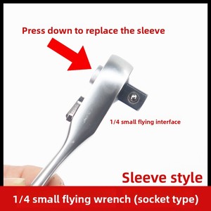72-Răng Mini Ratchet Cờ Lê 1/4 Nhỏ Fly Ổ Cắm Cho Hẹp Không Gian Hệ Thống Số Liệu Về Phía Sau Xếp OEM Tùy Chỉnh Tuốc Nơ Vít - Product Image 4