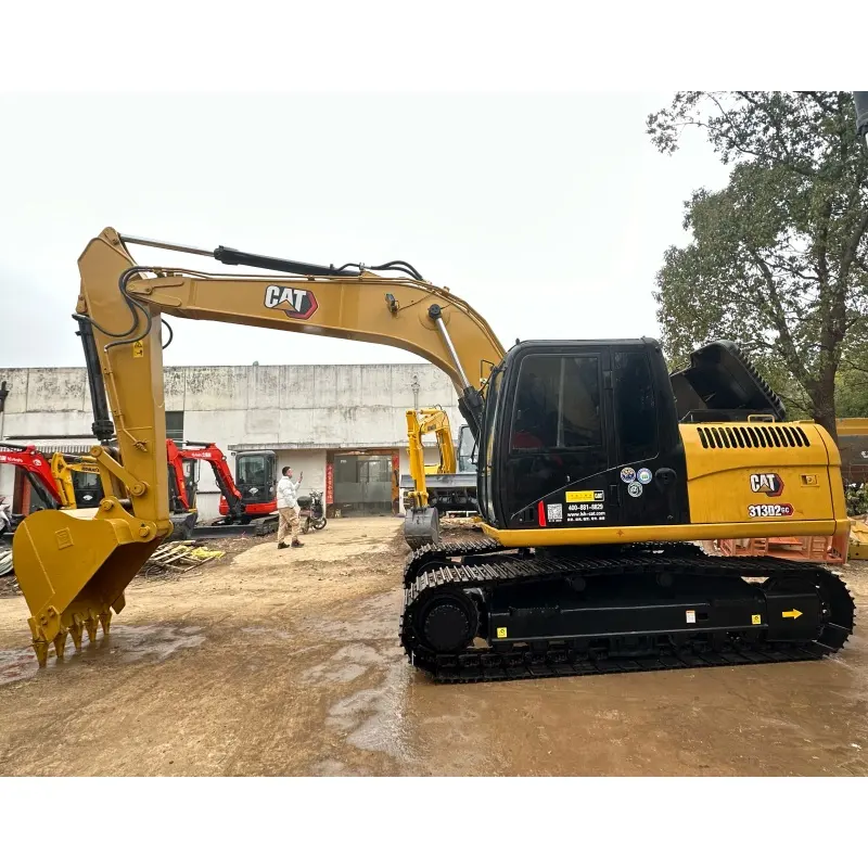 Escavadeira original usada Caterpillar 313 312D, máquina escavadeira de 12 toneladas usada em segunda mão, bom preço