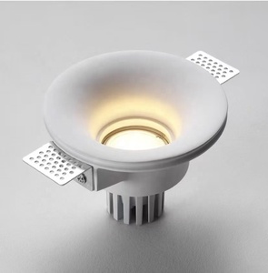 Anti <strong>Glare</strong> GU10 Lighting Circular square Indoor Ceiling Embedded Gypsum Tube <strong>Lamp</strong> Wall <strong>Lamp</strong> Embedded 7W LED Gypsum <strong>Lamp</strong> - Product Image 1