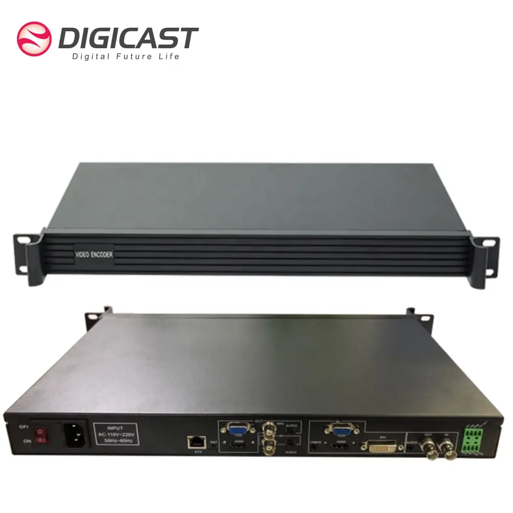 디지털 HD H265 ProVideo 스트리밍 트랜스 코더 오디오 비디오 인코더 IPTV OTT 시스템