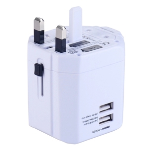 Adaptador de corriente multifunción para viaje, enchufe de conversión eléctrica Universal 5A con 2 enchufes USB - Product Image 3