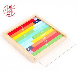 Bằng gỗ cuienaire que Toán Học Tập đếm khối Montessori trò chơi Montessori Đồ chơi giáo dục cho trẻ em - Product Image 6