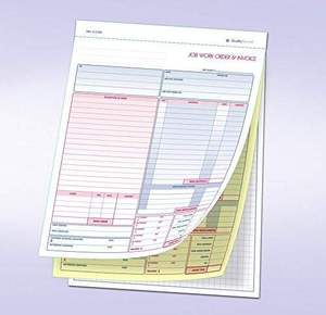 Ncr 3-Part STAPLE ràng buộc Pads với trắng Craft Bìa cá nhân với tên công ty và số bán hàng hóa đơn sách 5.5x8.5 - Product Image 5