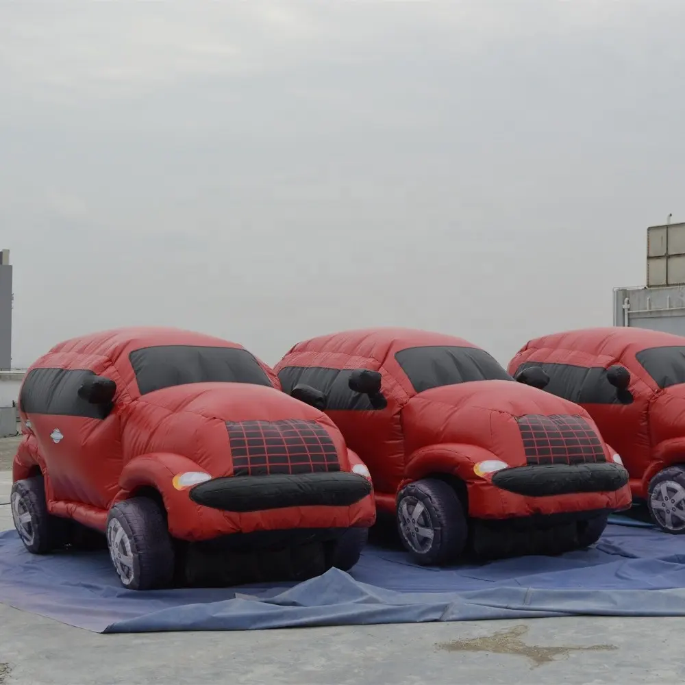 الأحمر نفخ سيارة للبيع جودة عالية PVC العملاق الإعلان سيارة نموذج بالون
