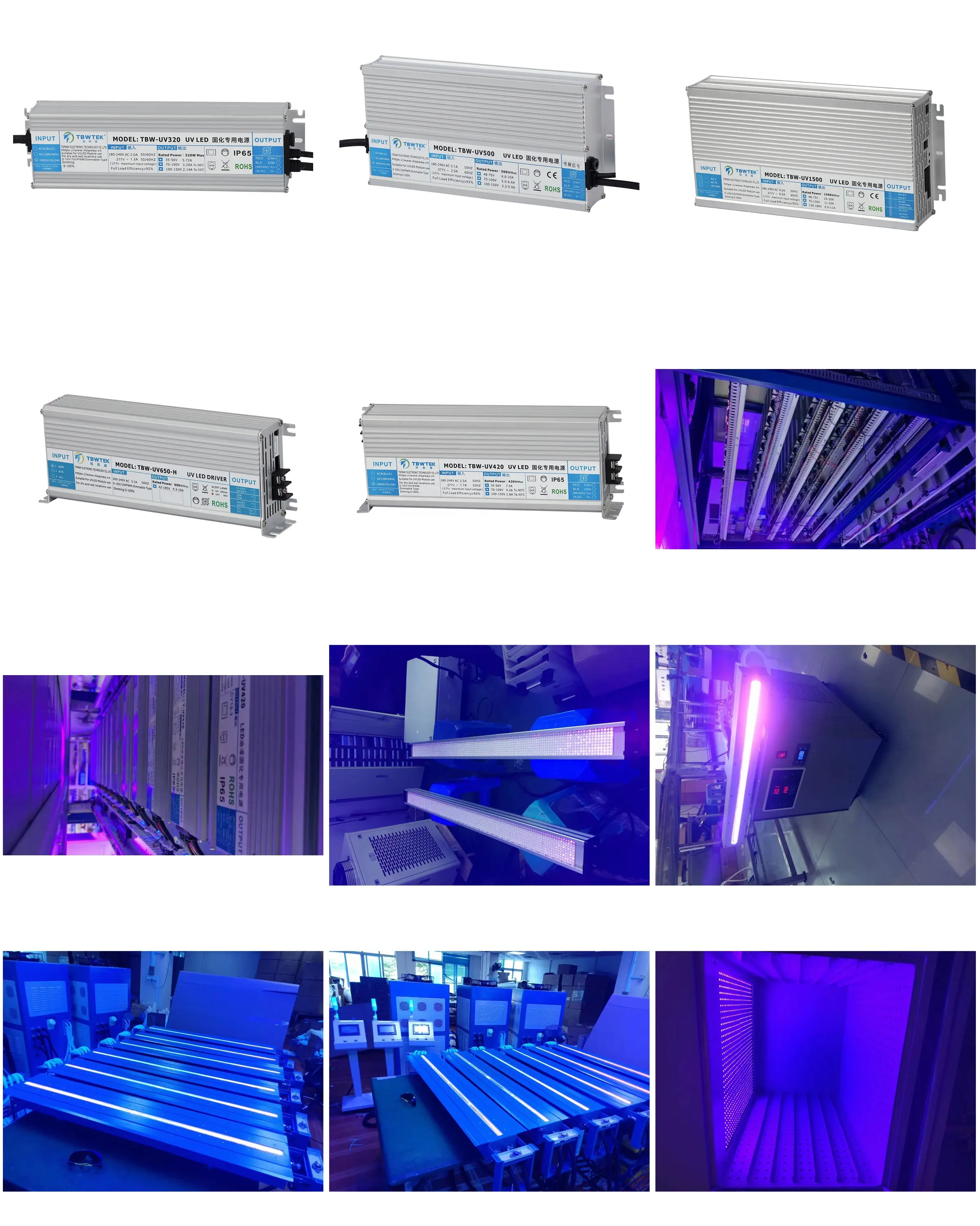 TBWTEK 360W-1500W 하이 퀄리티 전원 공급 장치 디밍 UV 변압기 UV 전자 UV 램프 전원 공급 장치