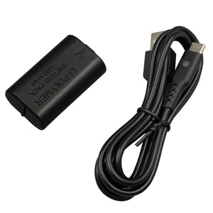 Xboxes用1400mAH充電式バッテリーパックXboxesSeries用Type-Cケーブル充電器XSXboxesOne充電ケーブルHBX-237 - Product Image 1
