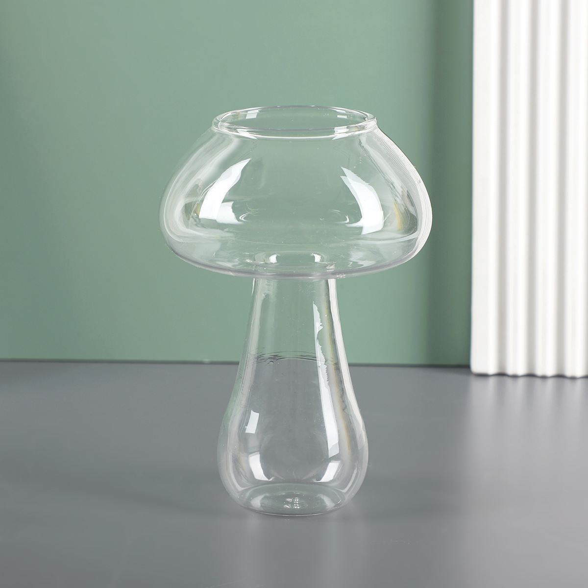 Copa de cóctel de setas-transparente-8x12cm