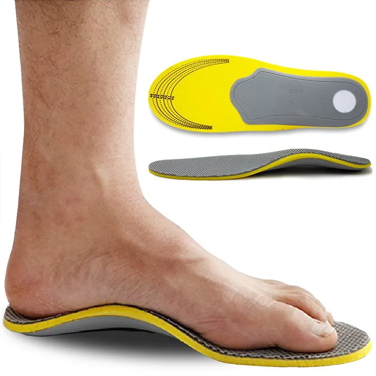 Flatfoot ortopedik ortez ayakkabı tabanlığı kaplaması düz ayak düzeltici ayakkabı astarı