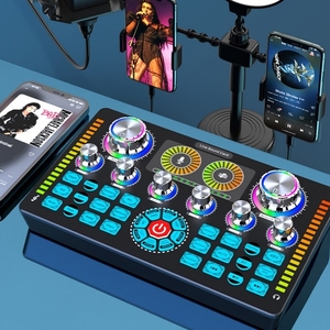 Hot Popular Q7 Live Sound Card Professional DSP Multi Function Live Streaming <strong>Recording</strong> Audio Mixer Audio Sound Card Mixer - Product Image 3