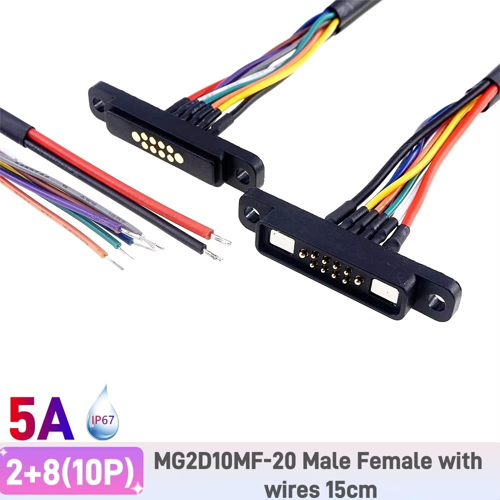 Black 2 Plus 8 Pin Open Wires