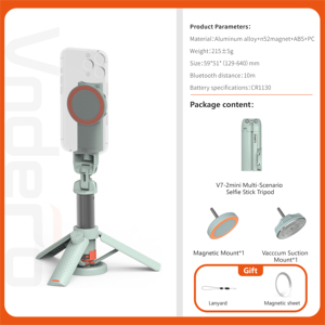 Vndefo 0.64M Magnetische Zuigbeugel, Landing Statief, Live Uitzendplatform, Selfie Artefact Clip, Zuignap Set - Product Image 3