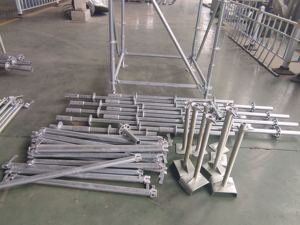Sistema de andamio Ringlock de acero de diseño moderno Construcción funcional Escaleras y andamios Construcción de edificios - Product Image 5