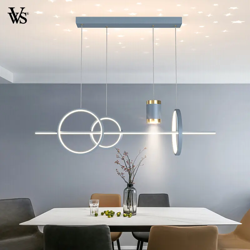VVS neues Design 100cm 3000-6000k schwarz Eingebaute LED-Acryl dimmbare zeitgenössische LED-Dekoration Decken leuchte