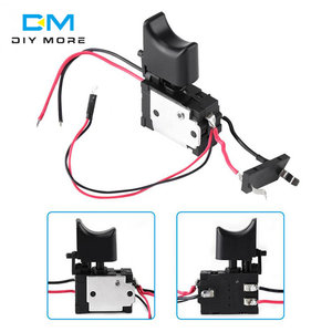 DC 7.2 V-24 V 12V 16A batteria al litio trapano elettrico regolatore di velocità interruttore a grilletto pulsante con indicatore luminoso - Product Image 3