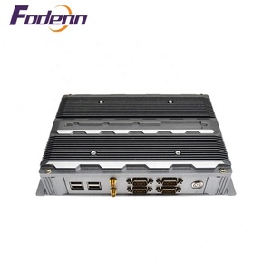 Accesorios de puerto de E/S múltiple OEM Panel táctil Computadora industrial Computadoras de escritorio Todo en una Pc Aleación de aluminio sin ventilador mini pc i7 I5 I3