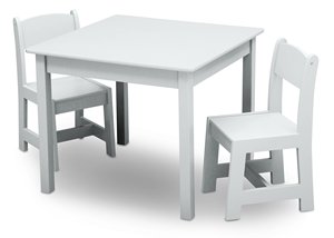3-in-1ラウンドコーナーデザイン子供用コンバーチブル収納ベンチウッドアクティビティテーブルと椅子、両側に2つの内蔵ハンドル付き - Product Image 6