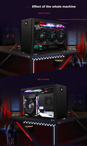 Caja de computadora de PC de aluminio de Torre media completa de alta calidad, chasis de máquina de juegos de escritorio con factor de forma Mini-ITX con stock de tipo rack - Product Image 5
