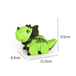 Fai da te sensore Robot seguace di linea con suono di luce Rc giocattolo induttivo elettrico linea-seguace dinosauro Robot giocattolo per bambini