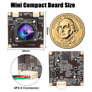 ELP 5 MP 30 FPS USB-Kameramodul mit Doppeltrennbarem Mikrofon IMX335 Video-Streaming-Webcam mit 118 Grad Keine Verzerrung Objektiv - Product Image 6