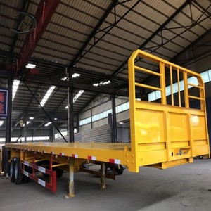 40FT <strong>2</strong> Axle Heavy Duty Steel Structure High <strong>Load</strong> Capacity Anti-Corrosion Semi-Trailer for Global Logistics Flatbed <strong>Container</strong> - Product Image 4