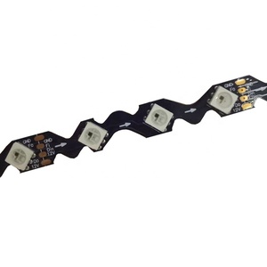 S zikzak bükülebilir 12V akıllı SPI IC dijital adreslenebilir RGB piksel RT1809 SK6813 sk15 LED şerit - Product Image 1