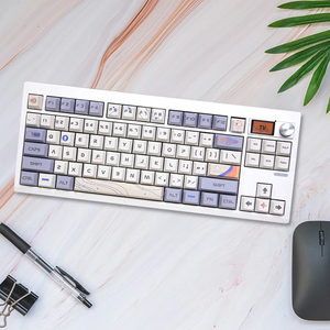 Teclado mecánico GMK87 con perilla VIA-Programable BT/2,4 Ghz/Tipo-C RGB Estructura de junta retroiluminada Kit de teclado intercambiable en caliente - Product Image 6