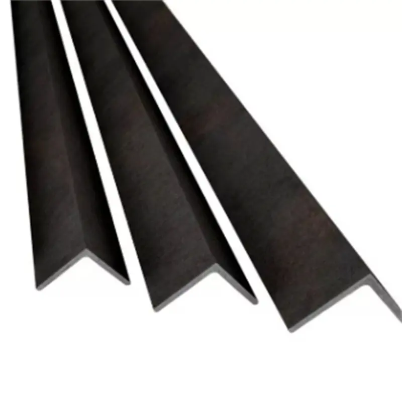 Barra plana de hierro de 2 pulgadas pintada galvanizada negra de aceite barras de acero laminado en frío de ángulo ranurado suave