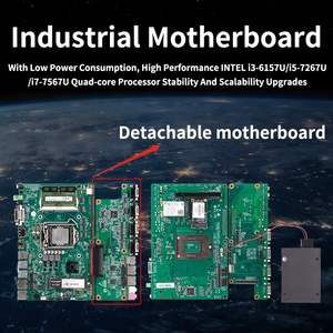 Computadora de brazo integrado industrial Linux/Win-Dows/UB Control industrial sin ventilador Mini Box Pc i5/i7