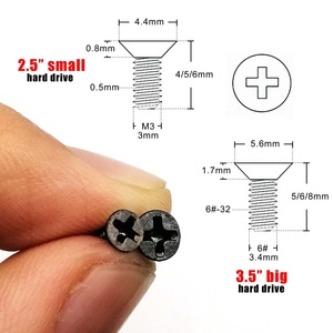 6#-32 M3 Computer PC Case <strong>2.5</strong>&quot; 3.5&quot; Inch Hard Drive Disk HDD PSU PCI Video Card Swap Server Tray Mount Fix Repair DIY <strong>Screw</strong> - Product Image 2