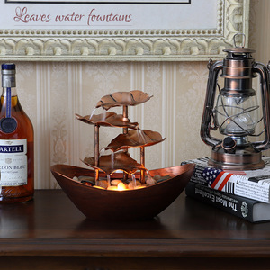 Nhỏ thư giãn Thác nước máy tính để bàn đà<span class=keywords><strong>i</strong></span> phun nước trang trí vớ<span class=keywords><strong>i</strong></span> ánh sáng dẫn chảy nước trang trí tạo ra bầu không khí yên bình cho nhà - Product Image 6