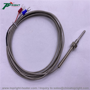 Termopar tipo K/J con sensor de temperatura de tornillo fijo con rosca NPT de 1/4 "1/2" - Product Image 3