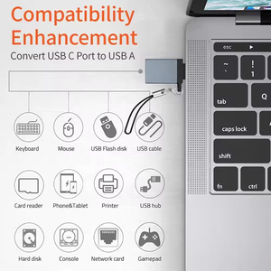 <strong>USB</strong>-<strong>C</strong> to <strong>USB</strong> 3.0 OTG <strong>Adapter</strong> for Samsung S20 for Xiaomi <strong>3.1</strong> <strong>Type</strong> <strong>C</strong> Data Converter for Laptop <strong>Output</strong> <strong>Type</strong> AC - Product Image 5