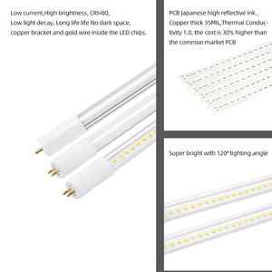 T5 <strong>T8</strong> <strong>Led</strong> Tubes Slim Design 16mm/Rotate Cap/AC100-240Vinput with Externaldriver/2ft/10w/130lm/w/flicker