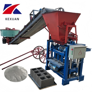 The Affordable 4-35 Brick Making Machine Can Be Combined with a Mixer and Conveyor Belt to Create an Efficient Production Line - Product Image 2
