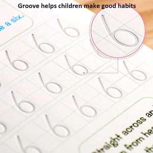 4PCS Wieder verwendbarer Stift Handschrift Kalligraphie buch Sank Magic Practice Copybook für Kinder Kind lernen Schrift Notizbuch - Product Image 6