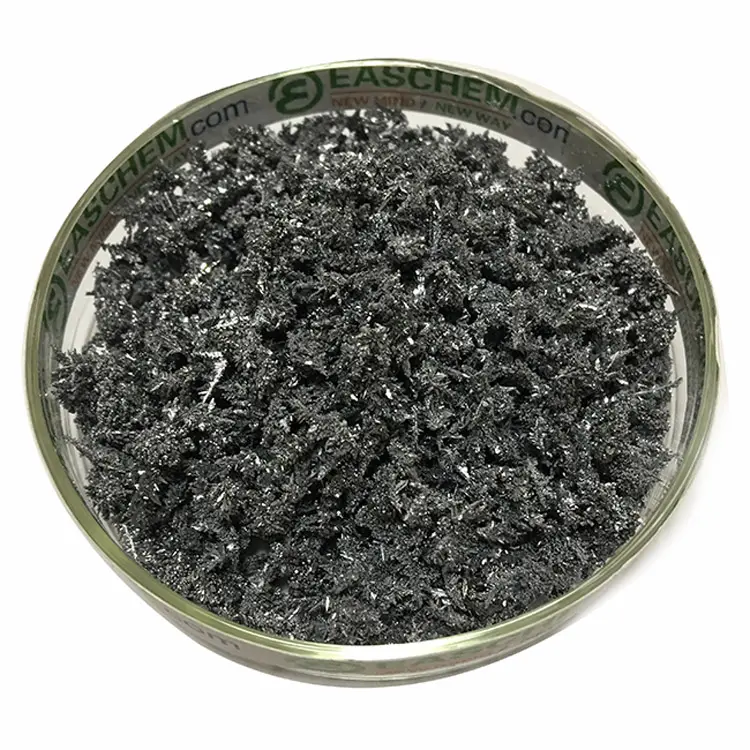 Il prezzo di fabbrica vende metallo vanadio in forma dendritica 99.6% min con elettrolisi del sale fuso
