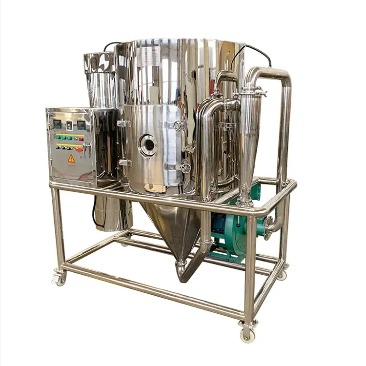Máquina de secado por pulverización eléctrica de acero inoxidable de alta calidad y bajo precio para secado de leche de cacao en polvo